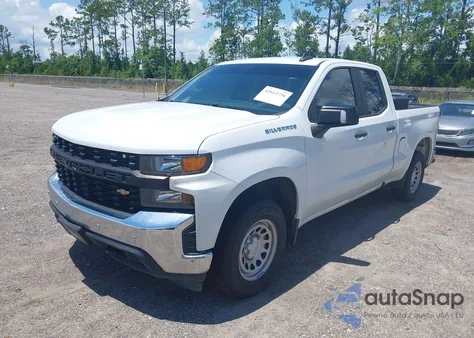 2020 Chevrolet Silverado 1500 2Wd Double Cab Standard Bed Wt z USA, uszkodzony, nr VIN 1GCRWAEH5LZ356857